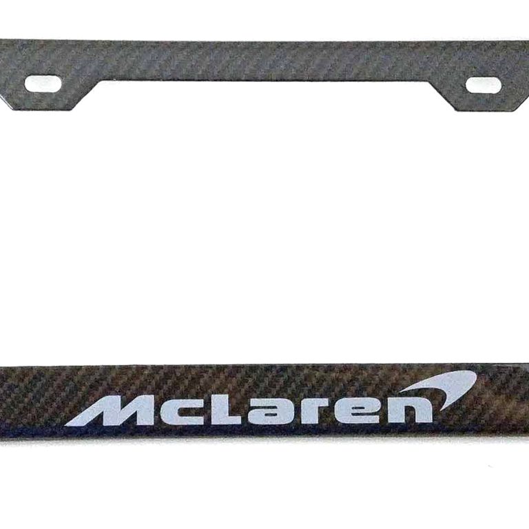 McLaren License Frame All Gray Logo Exotic Carbon Fiber