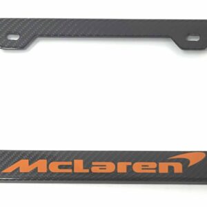 McLaren License Frame Orange Logo Exotic carbon Fiber