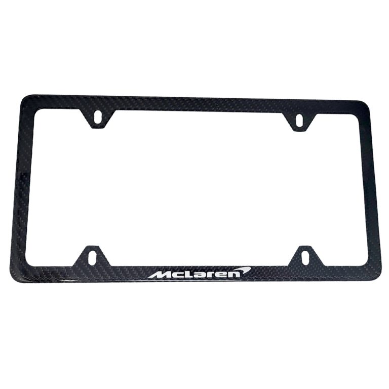 McLaren License Frame 4H Silver Logo Exotic Carbon Fiber