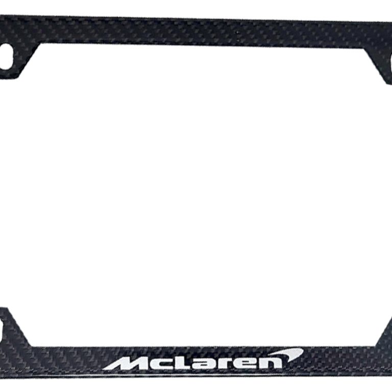 McLaren License Frame 4H Silver Logo Exotic Carbon Fiber
