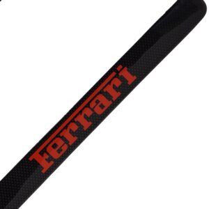 Ferrari License Frame Red Text Only Exotic Carbon Fiber