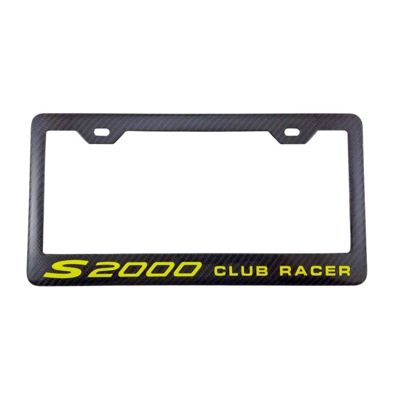 Honda Club Racer S2000 License Frame Exotic Carbon Fiber