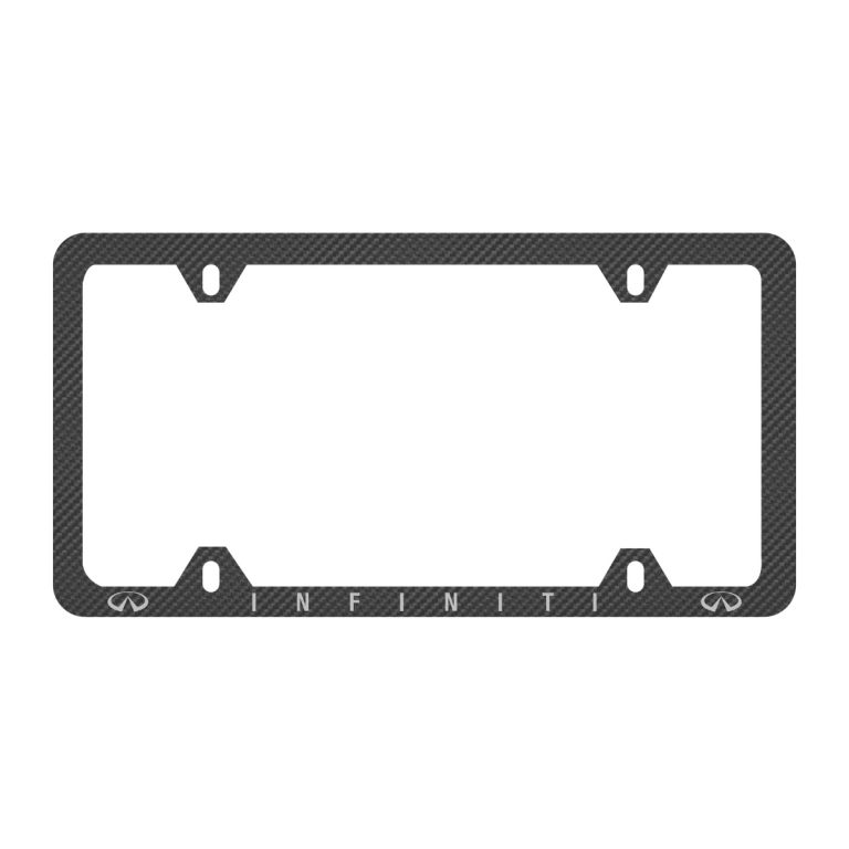Infiniti Carbon Fiber License Frame 4 Hole Exotic Carbon Fiber