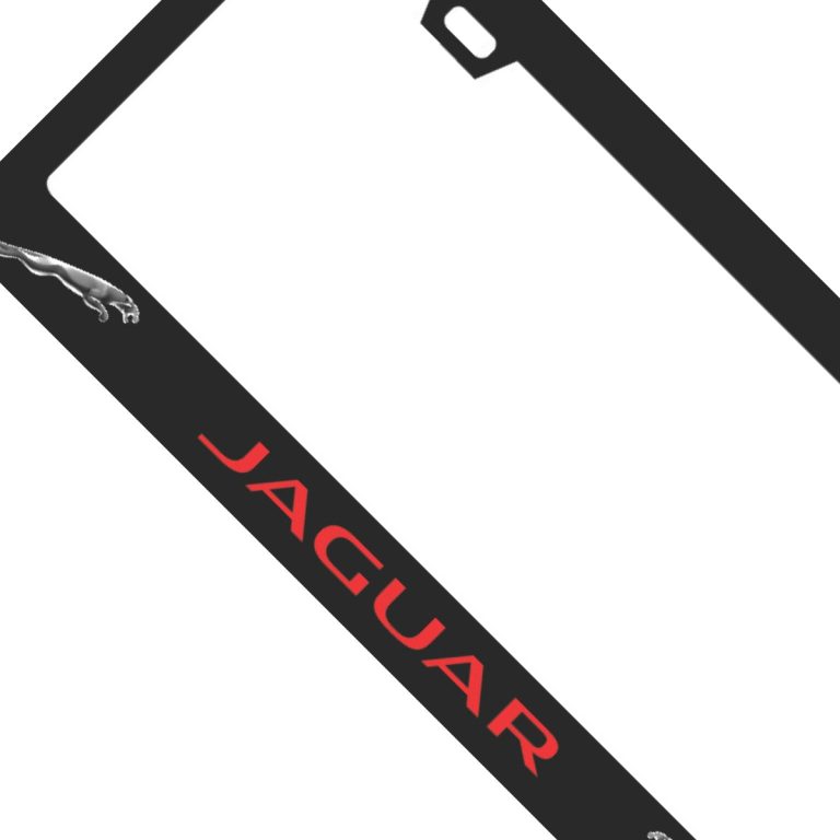 Jaguar Frame Red Text and Shaded Logos Exotic Carbon Fiber