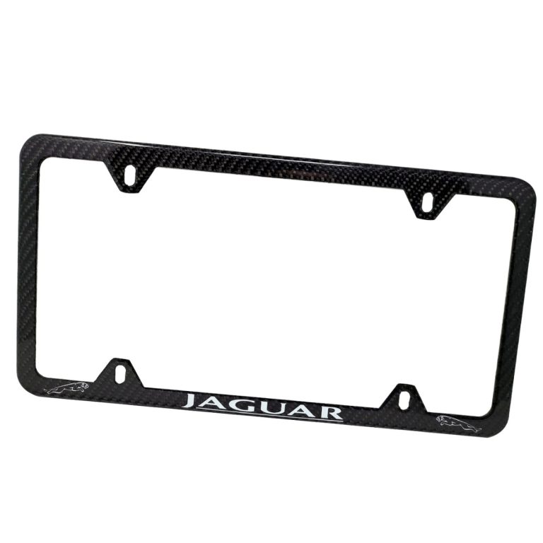 Jaguar Frame White Outline Logos 4 Hole Exotic Carbon Fiber