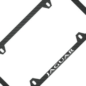 Jaguar Frame White Text Only 4 Hole Exotic Carbon Fiber