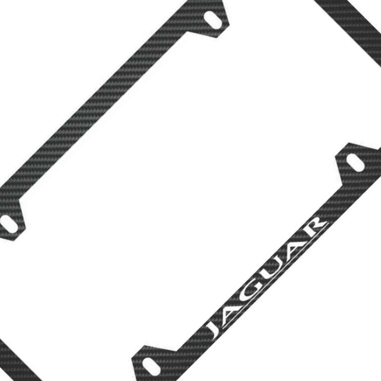 Jaguar Frame White Text Only 4 Hole Exotic Carbon Fiber