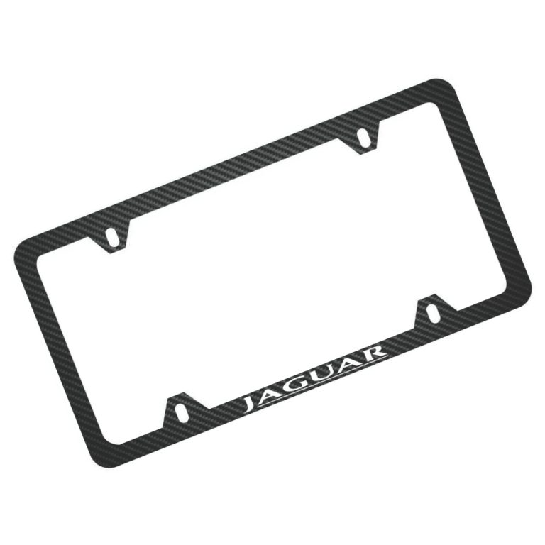 Jaguar Frame White Text Only 4 Hole Exotic Carbon Fiber