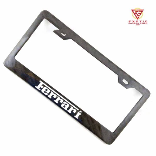 LP139z_Ferrari_White_Text_Only_Plate_Frame