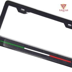 LP169zb_Italy_Flag_2_Hole_Logo_Plate_Frame