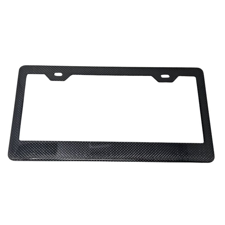 Blank Carbon Fiber License Frame 2H 1x1 Gloss Exotic Carbon Fiber