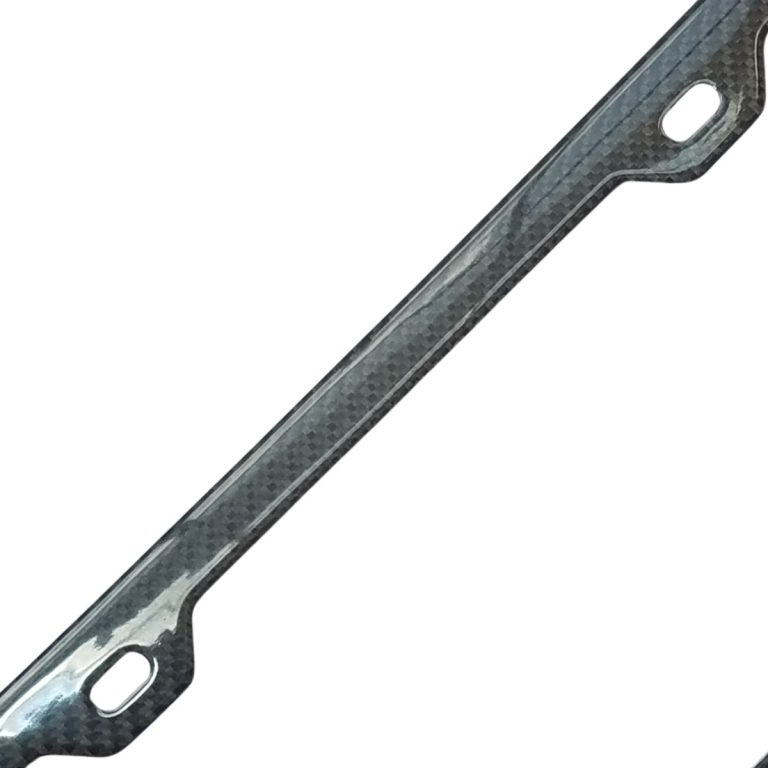 Blank Carbon Fiber License Frame 2H 2x2 Gloss Exotic Carbon Fiber