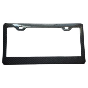 Blank Carbon Fiber License Frame 2H 2x2 Gloss Exotic Carbon Fiber