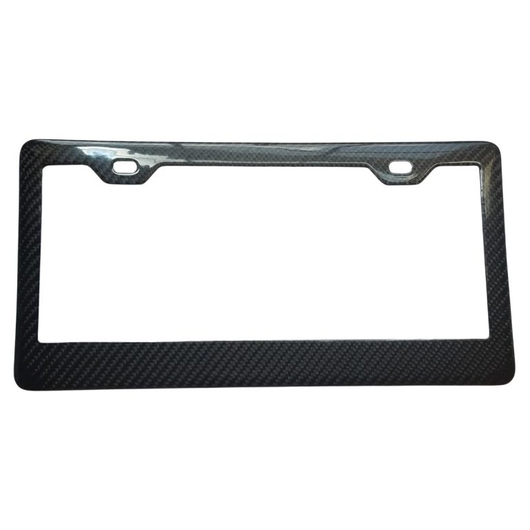 Blank Carbon Fiber License Frame 2H 2x2 Gloss Exotic Carbon Fiber