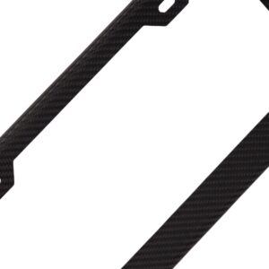 Blank Carbon Fiber License Frame 2H 2x2 Matte Exotic Carbon Fiber