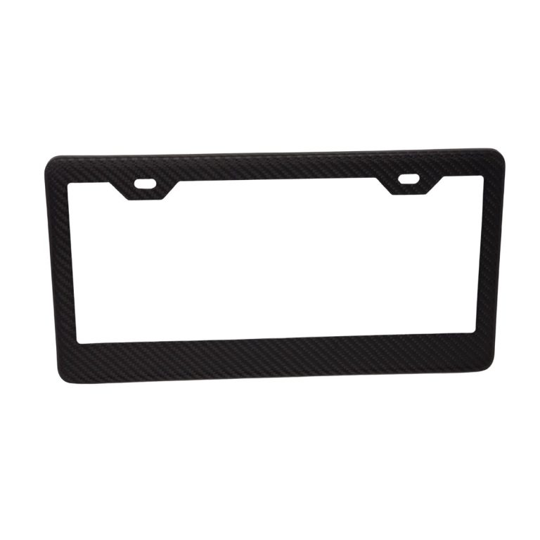 Blank Carbon Fiber License Frame 2H 2x2 Matte Exotic Carbon Fiber