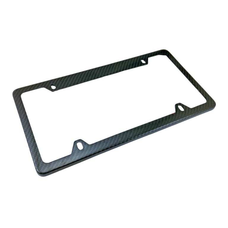 Blank Carbon Fiber License Frame 4H Gloss Thin Exotic Carbon Fiber