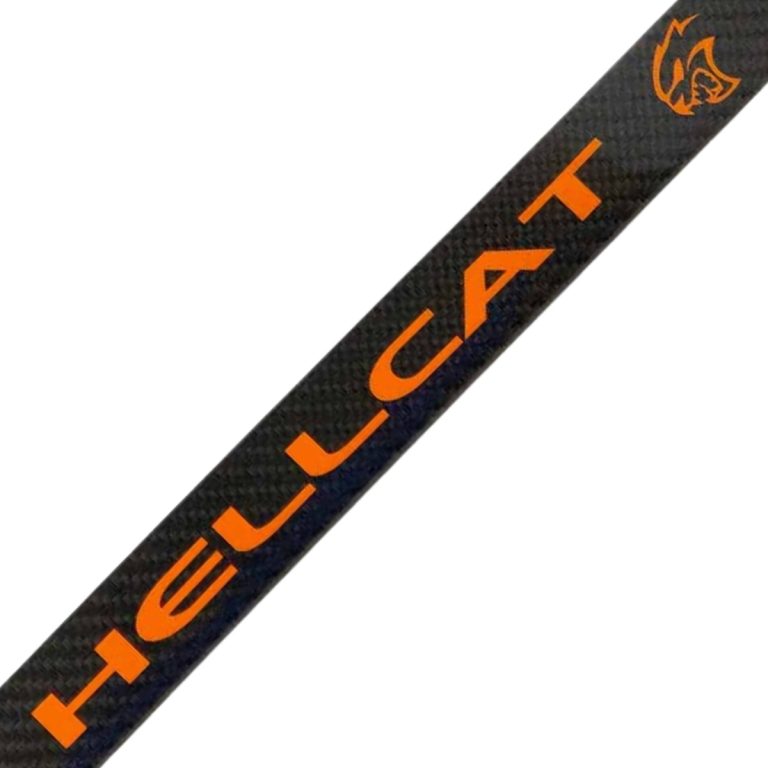 Dodge Hellcat License Frame Mango Orange Exotic Carbon Fiber