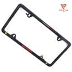 LP174z_Ferrari_4_Hole_Red_Text_Shields_Italy_Flag_Plate_Frame