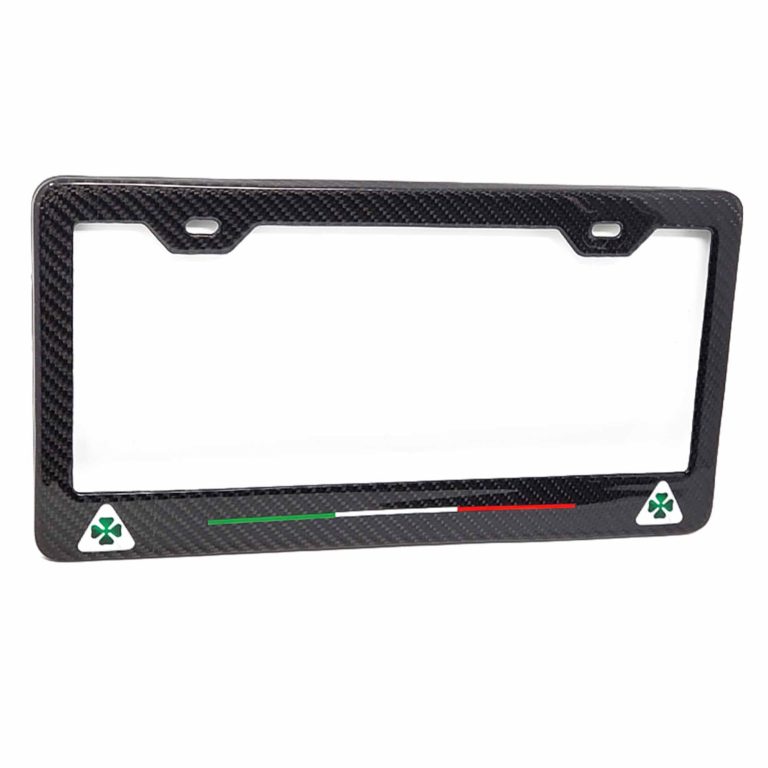 Alfa Romeo Frame Quadrifoglio Logos Italy Stripe Exotic Carbon Fiber