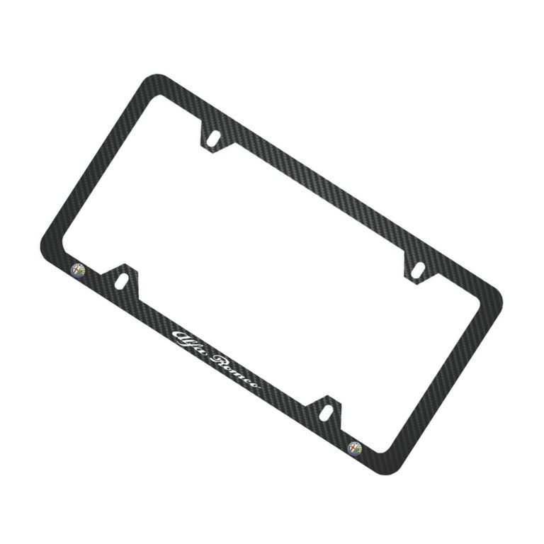 Alfa Romeo 4H Frame Color Logos Exotic Carbon Fiber