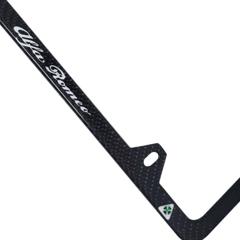 Alfa Romeo 4H Frame Quadrifoglio Logos Exotic Carbon Fiber