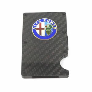 Alfa Romeo Quadrifoglio Credit Card Money Clip Exotic Carbon Fiber