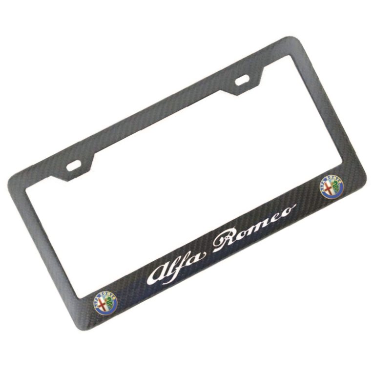 Alfa Romeo Frame White Text Color Logos Exotic Carbon Fiber