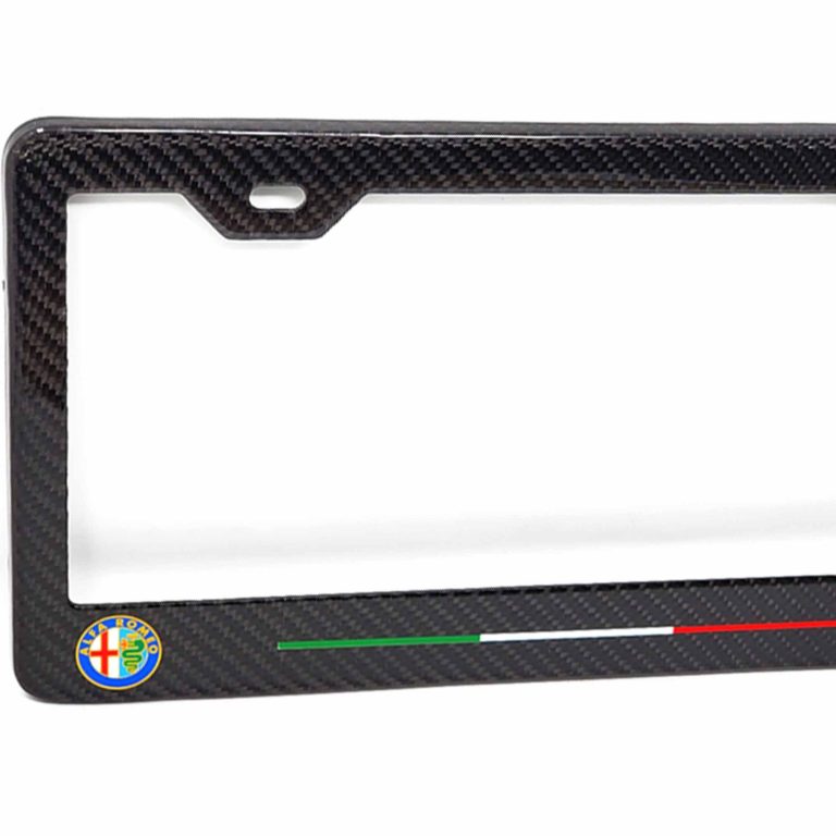Alfa Romeo Frame Color Logos Only Italy Stripe Exotic Carbon Fiber