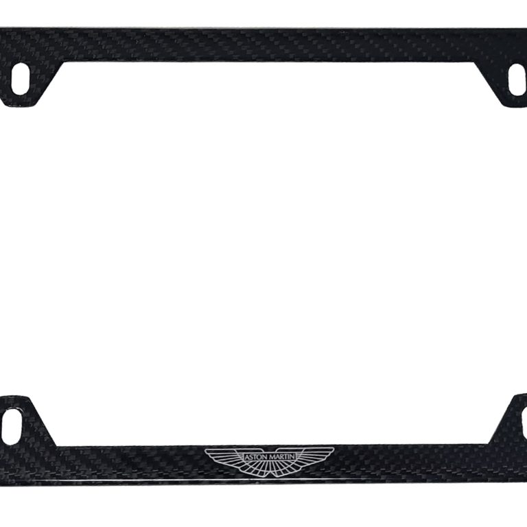 Aston Martin 4H Frame Silver Logo Only Exotic Carbon Fiber