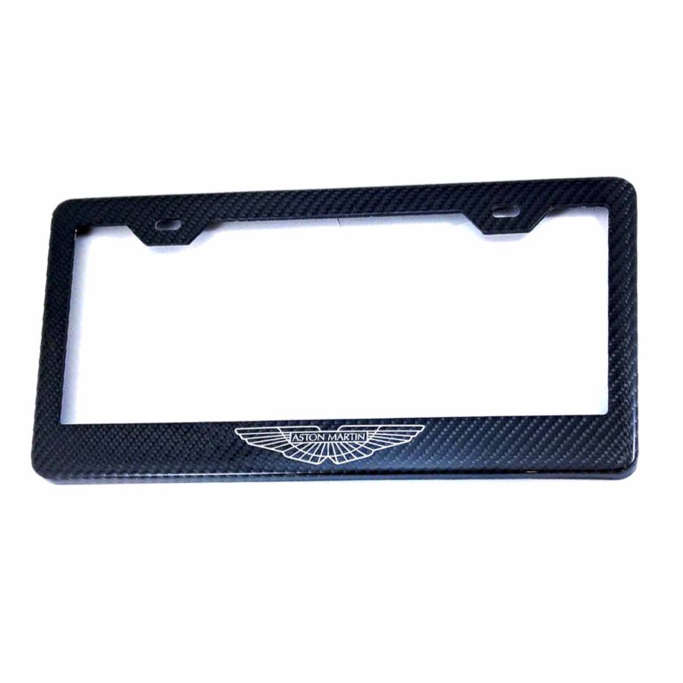 Aston Martin Frame Silver Logo Only Exotic Carbon Fiber