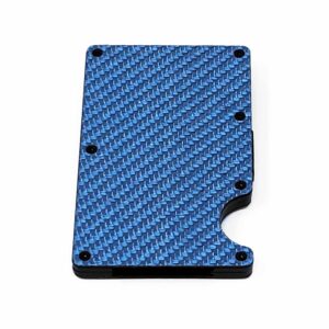 Blue Carbon Fiber Credit Card Money Clip Exotic Carbon Fiber