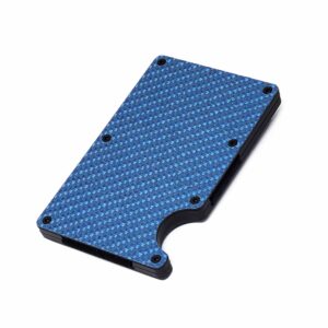 Blue Carbon Fiber Credit Card Money Clip Exotic Carbon Fiber
