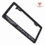 Aston Martin License Frame Silver Logo and Text