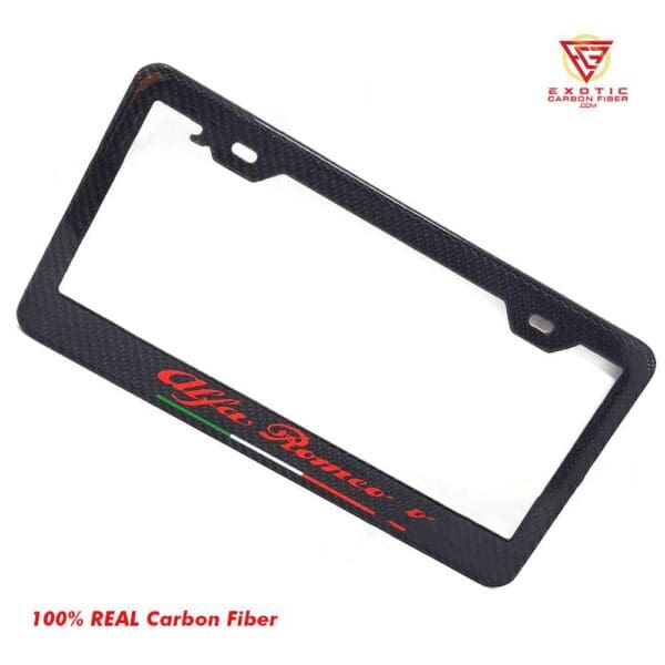 LP171zrc_Alfa_Romeo_Red_Text_Only_Italy_Flag_Plate_Frame