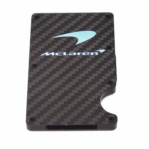 McLaren Credit Card Money Clip All Silver Exotic Carbon Fiber