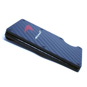 McLaren Credit Card Money Clip Red Swoosh Exotic Carbon Fiber
