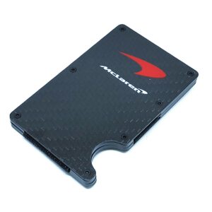 McLaren Credit Card Money Clip Red Swoosh Exotic Carbon Fiber