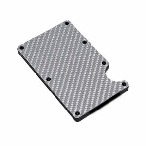 Silver Carbon Fiber Credit Card Money Clip Exotic carbon Fiber
