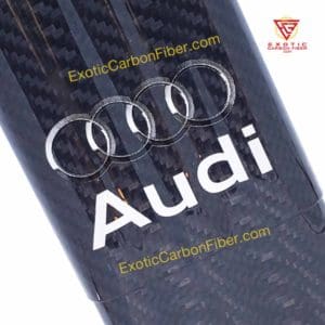 Audi 3 Cigar Holder White Text Silver Rings