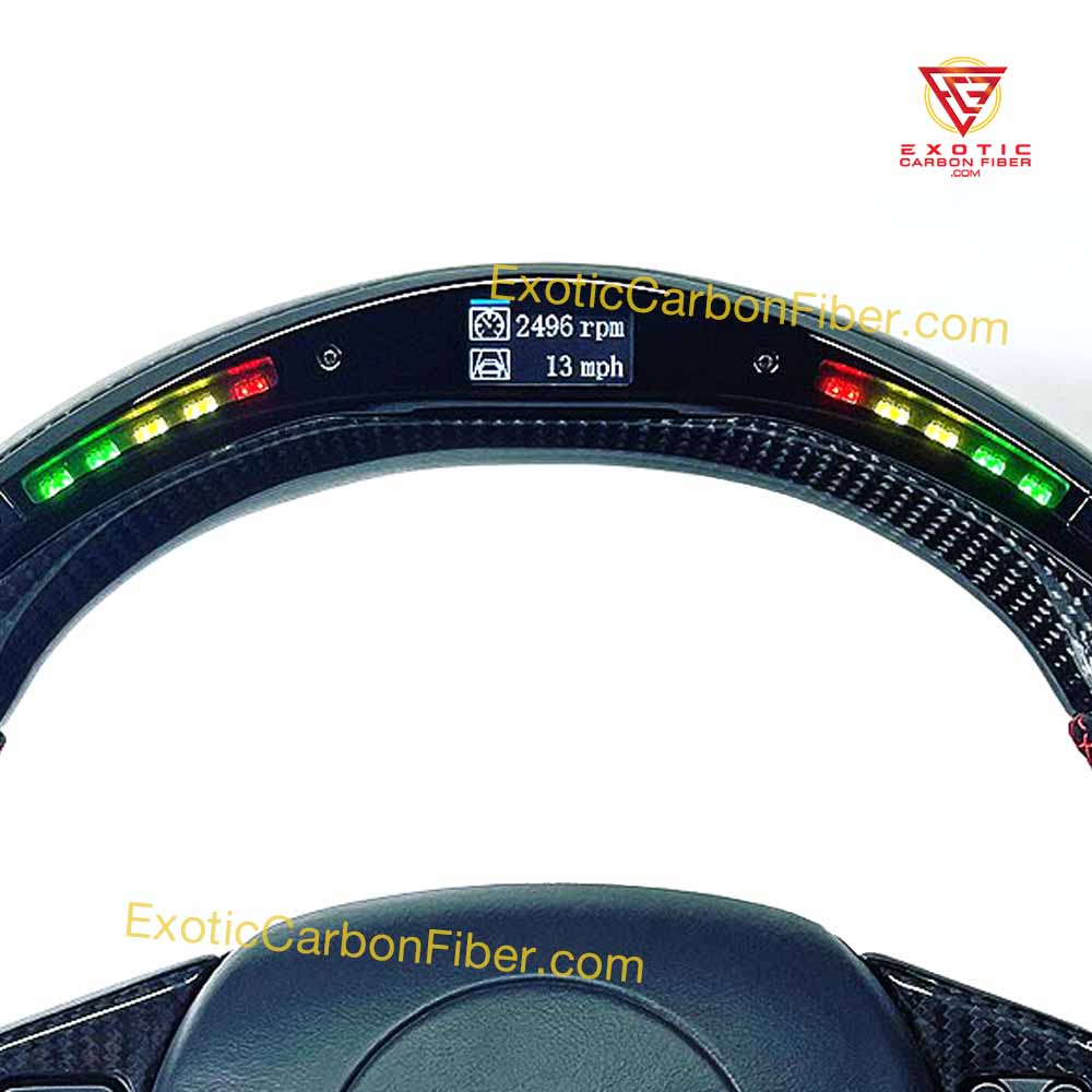 Custom LED Carbon Fiber Steering Wheel