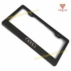 Audi License Frame Silver Rings Only