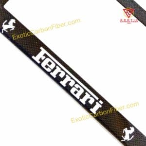 Ferrari Frame White Cavallinos and Text