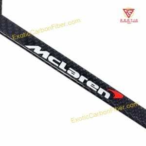 McLaren License Frame 4H White and Red Swoosh