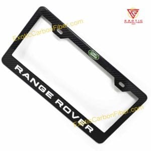 Range Rover Carbon Fiber Frame Green Logo