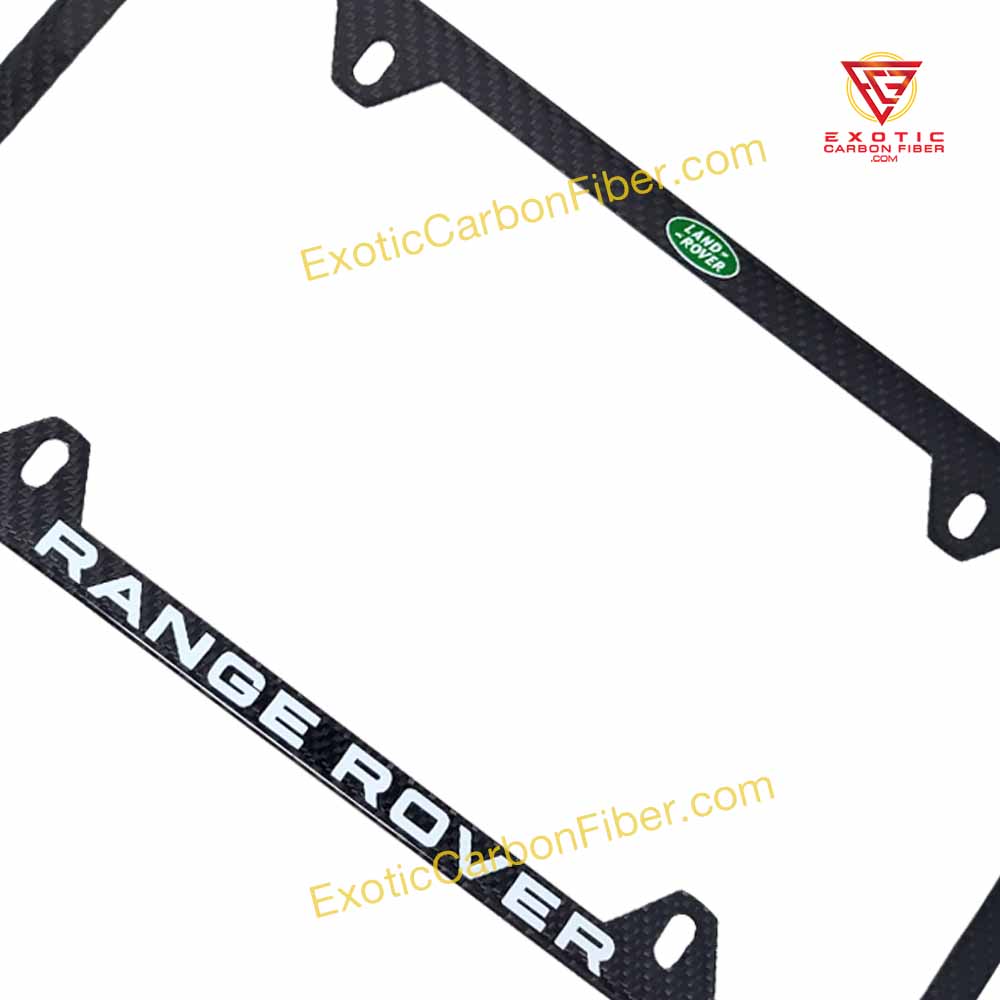 Range Rover Carbon Fiber Frame 4H Green Logo