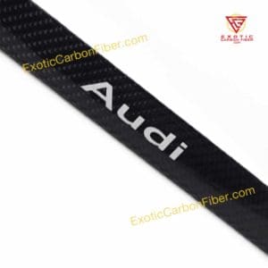 Audi License Frame Silver Text Only