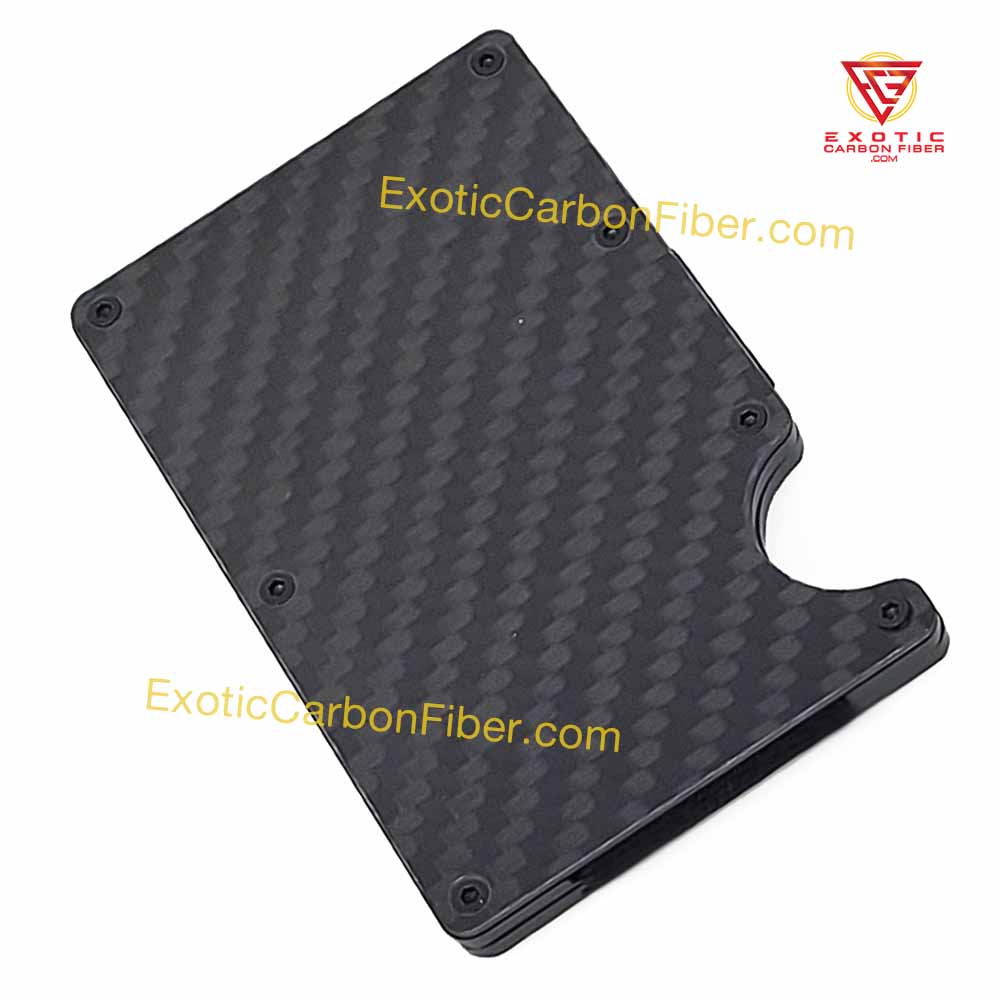 Blank Matte Carbon Fiber Credit Card Money Clip - Exotic Carbon Fiber