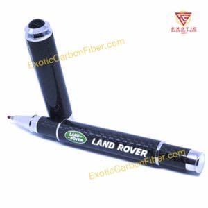 Land Rover Carbon Fiber Pen Green Logo