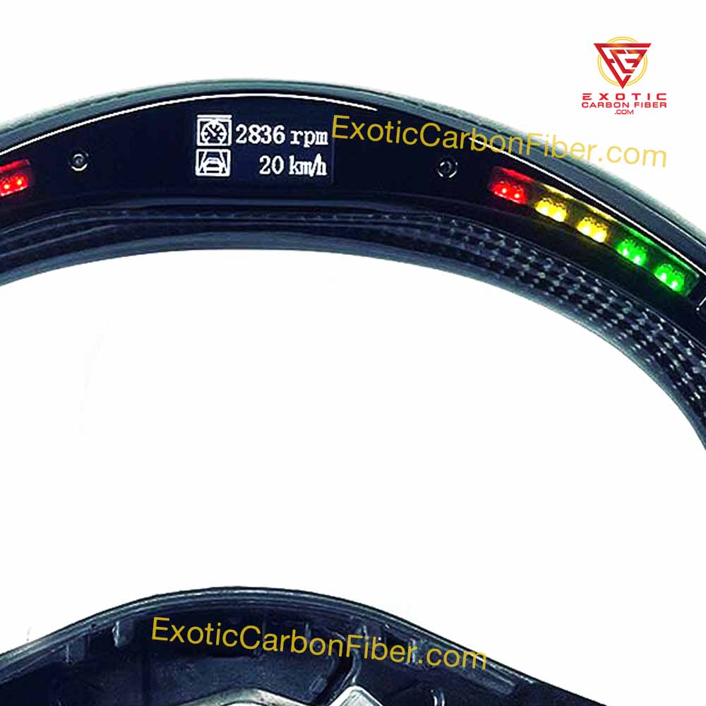 Custom LED Carbon Fiber Steering Wheel